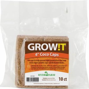 GROW!T Coco Caps, 4", pack of 10