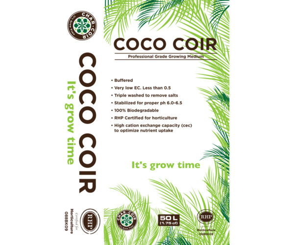 Char Coir100% RHP Certified Coco Coir, 50L