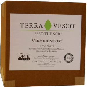 TerraVesco Vermicompost, 1 cu. ft. (boxed)