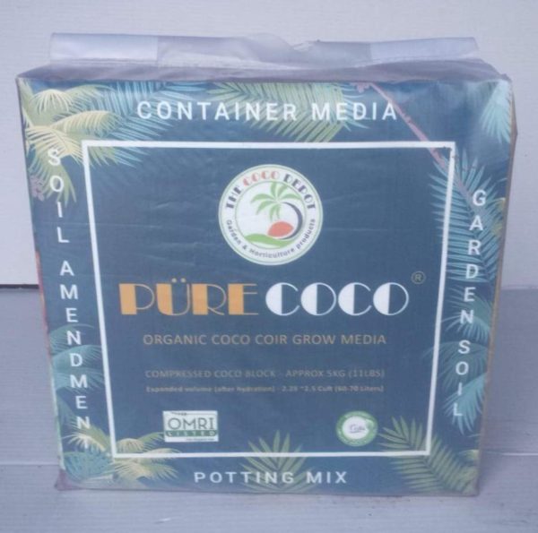 Pure Coco Compressed coco block – 5kg (naked blocks)