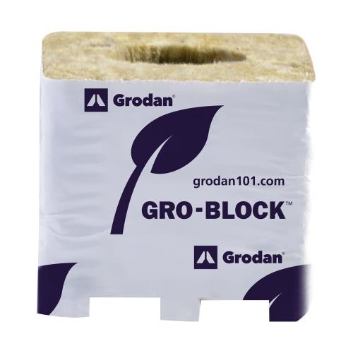 Gro Block Improved Small 3Inches GR4 w/ hole (3Inchesx3Inchesx2.6Inches)wrapped (8/strip- 48 strips per cs)