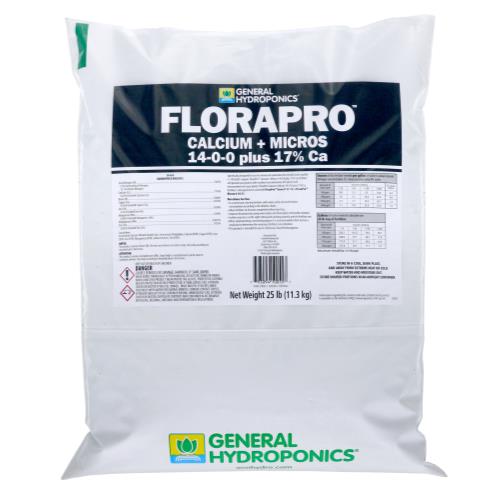 General Hydroponics FloraPro Calcium + Micros Soluble 25 lb bag