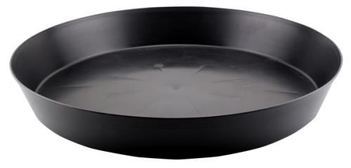 Black Premium Plastic Saucer 18 in