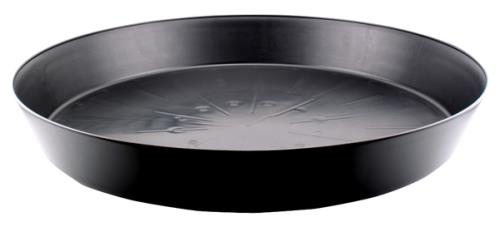 Black Premium Plastic Saucer 25 in