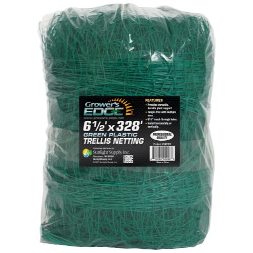 Grower's Edge Green Trellis Netting 6.5 ft x 328 ft