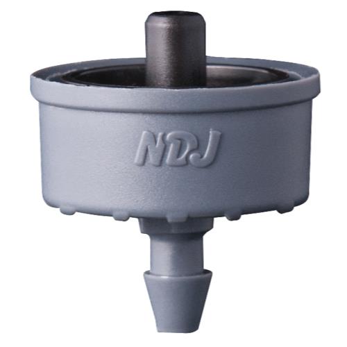 Jain Irrigation Click-Tif Pressure Compensated Dripper w/ Check Valve 1.0 GPH Black (1=100/Bag)