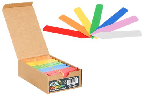 Grower's Edge Plant Stake Labels Multi-Color Pack - 1000/Box
