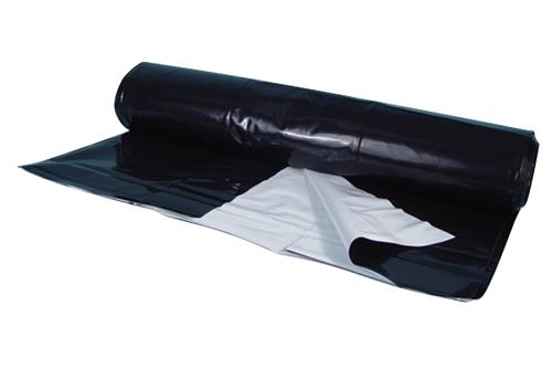 Berry Plastics Black/White Poly Sheeting Commercial Size - 5 mil 32 ft x 100 ft